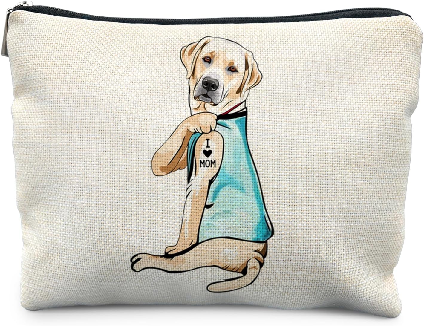 Yellow Labrador Retriever Mom Gifts Makeup Bag Pouch for Women
