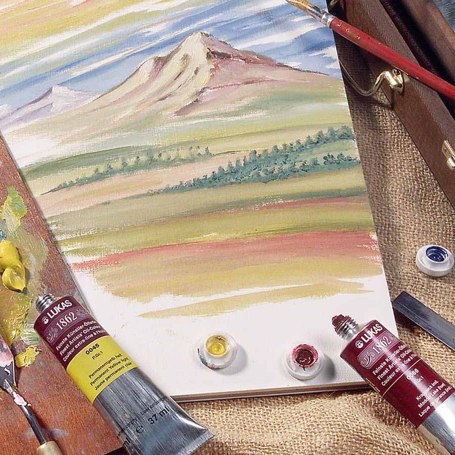 Miniatura 5 de Lukas Pintura al óleo alemana profesional 1862, azul y negro, 1.3 fl oz, con cera de abeja y aceite de girasol que no amarillea, tiempo de secado