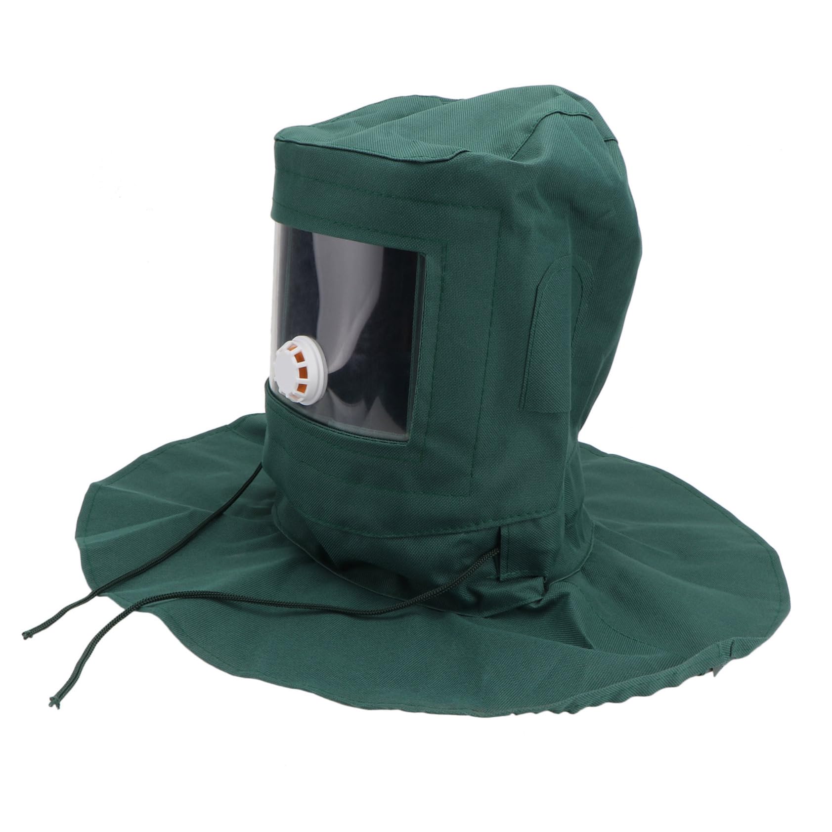 Angoily Campana de chorro de arena con protección facial completa para chorro de arena, casco protector contra el polvo para barnizadores y trabajos de lijado casco de chorro de arena