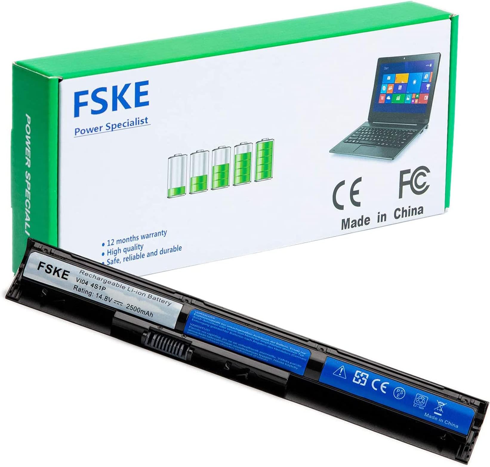FSKE V104 VI04 756743-001 Laptop battery for HP 756746-001 756478-421 HSTNN-Lb4N, Probook 450 G2 455 G2 Envy 14 15 17 Pavilion 15 17 Serie notebook replacement Battery,14.8v 2500mah 4 cells