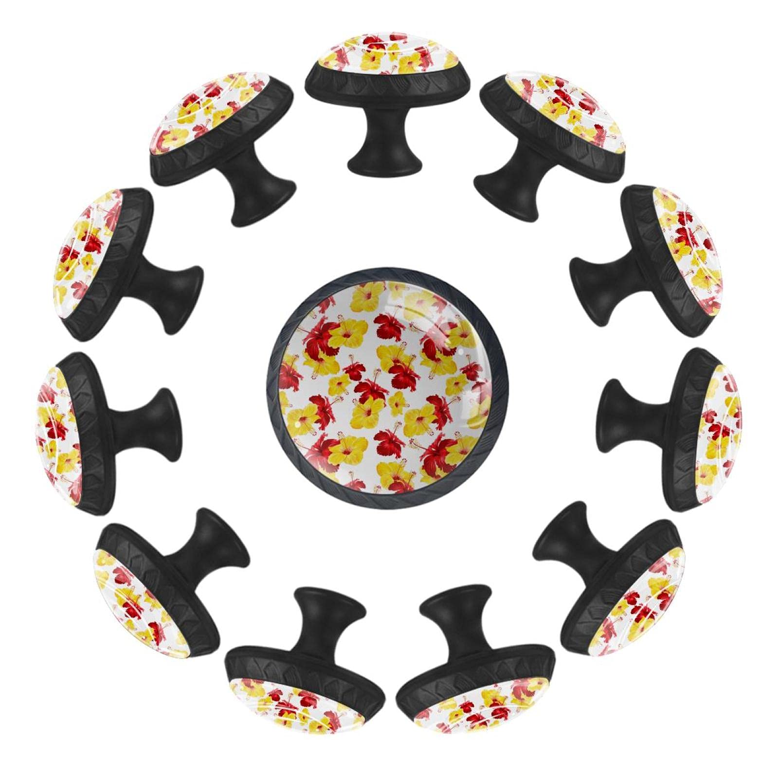 Boutons de tiroir pour commode enfant lot de 12 poignées 35mm de chambre jaune rouge