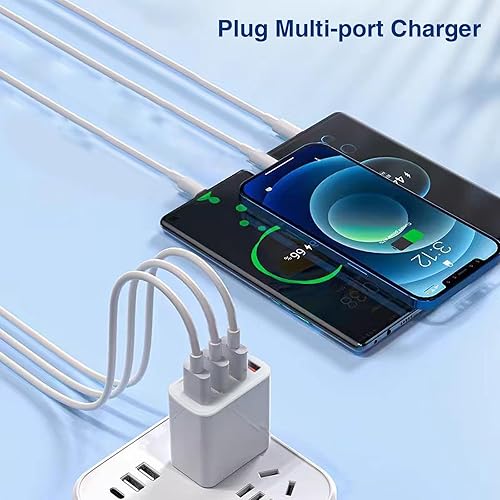 Miniatura 3 de Cubo de carga USB, enchufe de cargadores de pared, adaptador de enchufe de alimentación, estación de carga, base de caja compatible con teléfono 15