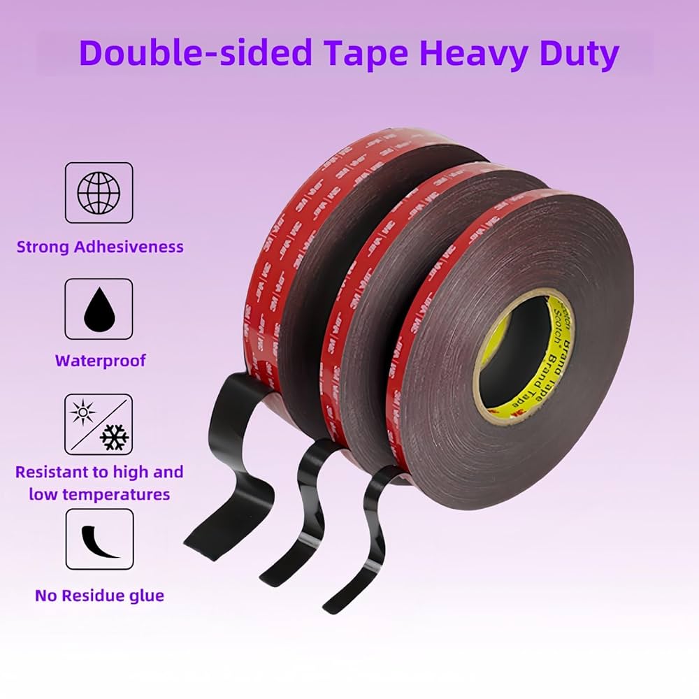 3 VHB - Extra Strong Double-Sided Adhesive Pads, Easy Ounting For