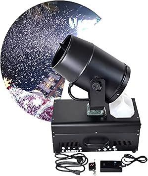 2000W Snow Machine, Remote Control Snow Machine, Stage Snowflake Maker, 120 Swing Direct Spray 5-8m, for Stage Effect, Christmas, Wedding, Party, Etc