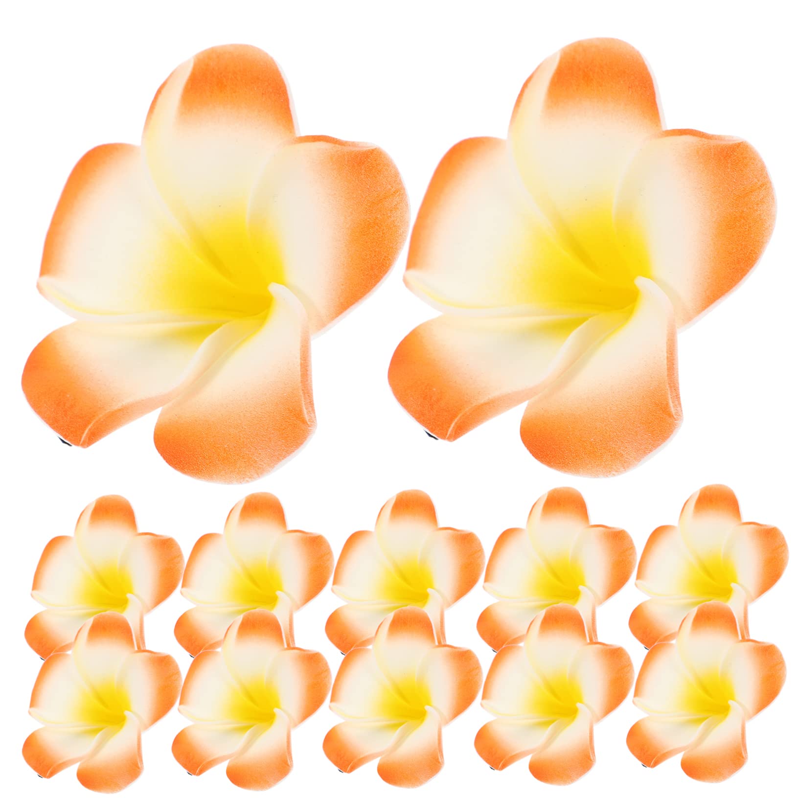 MAGICLULU 48 Piezas Plumeria Rubra broches flower hair clip Horquilla colorida pinzas para el cabello de playa para mujeres accesorios para el cabello de girasol pasador de pelo tiara verano