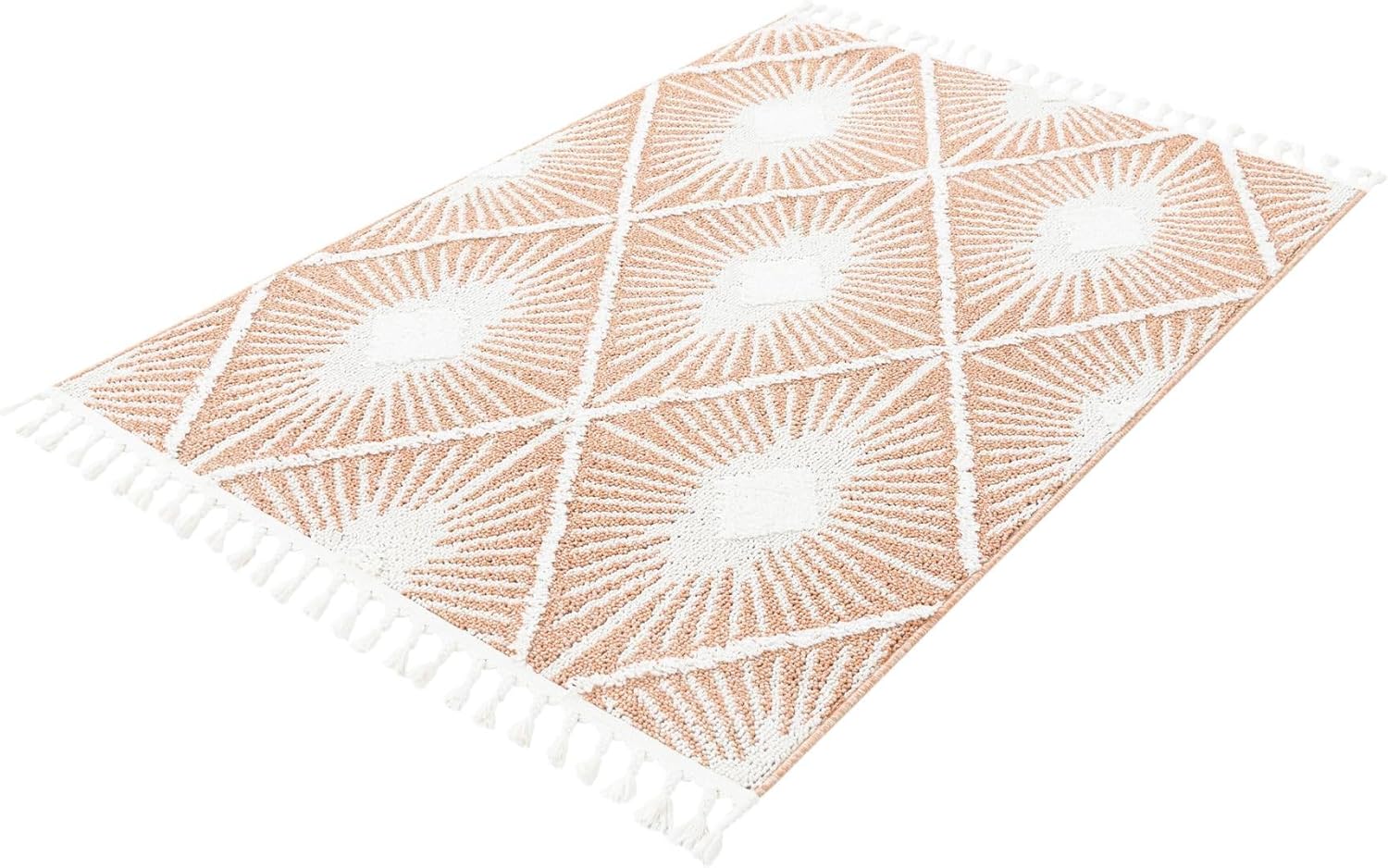 Rugs.com Boho Collection Rug – 4x6 Rust Red Medium-Pile Rug Perfect for Entryways, Kitchens, Breakfast Nooks, Accent Pieces
