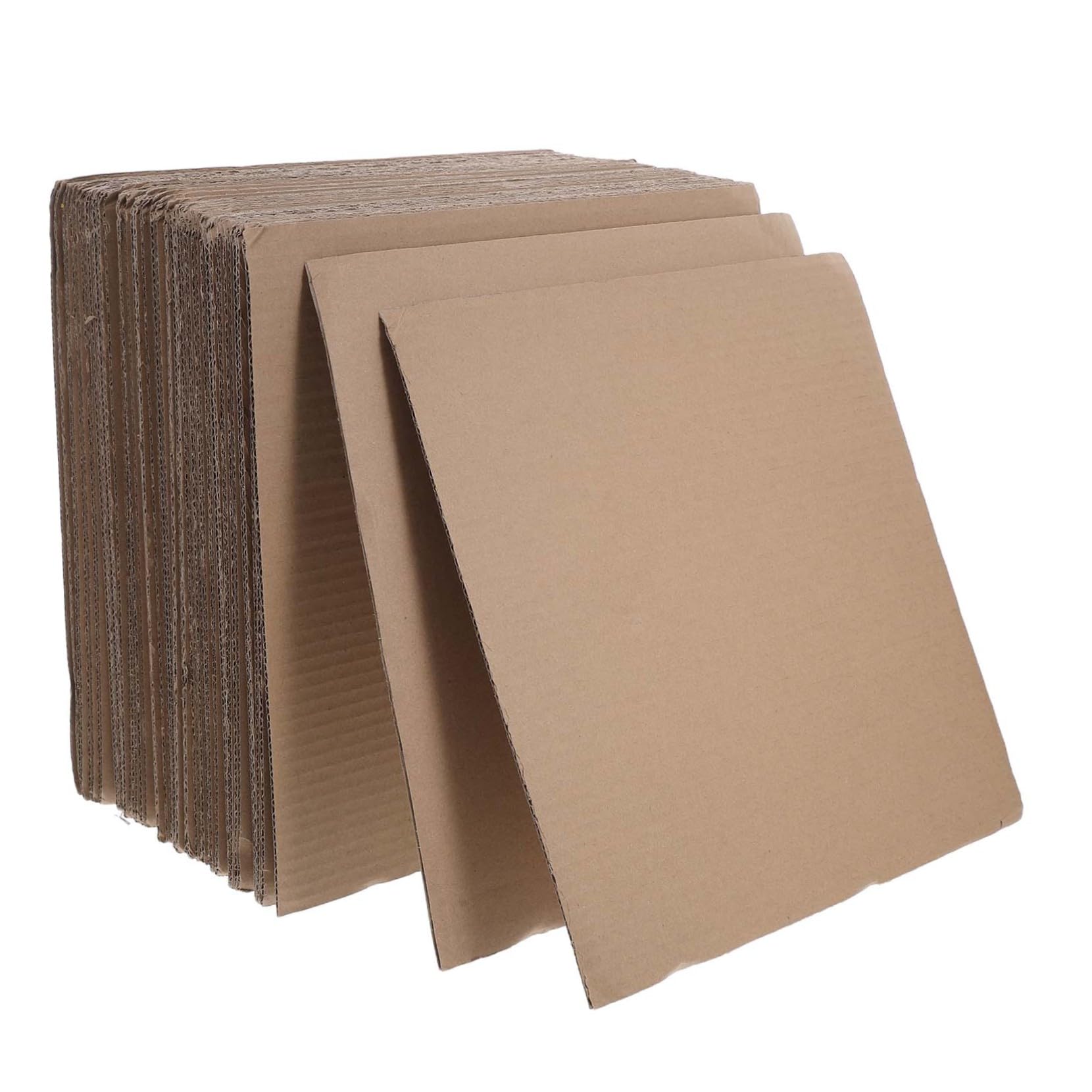 Divisori per Scatole in Cartone Ondulato 50 Pezzi Carta | Fogli Ondulati Marroni, per Imballaggio e Creazione Segnali, Riutilizzabili