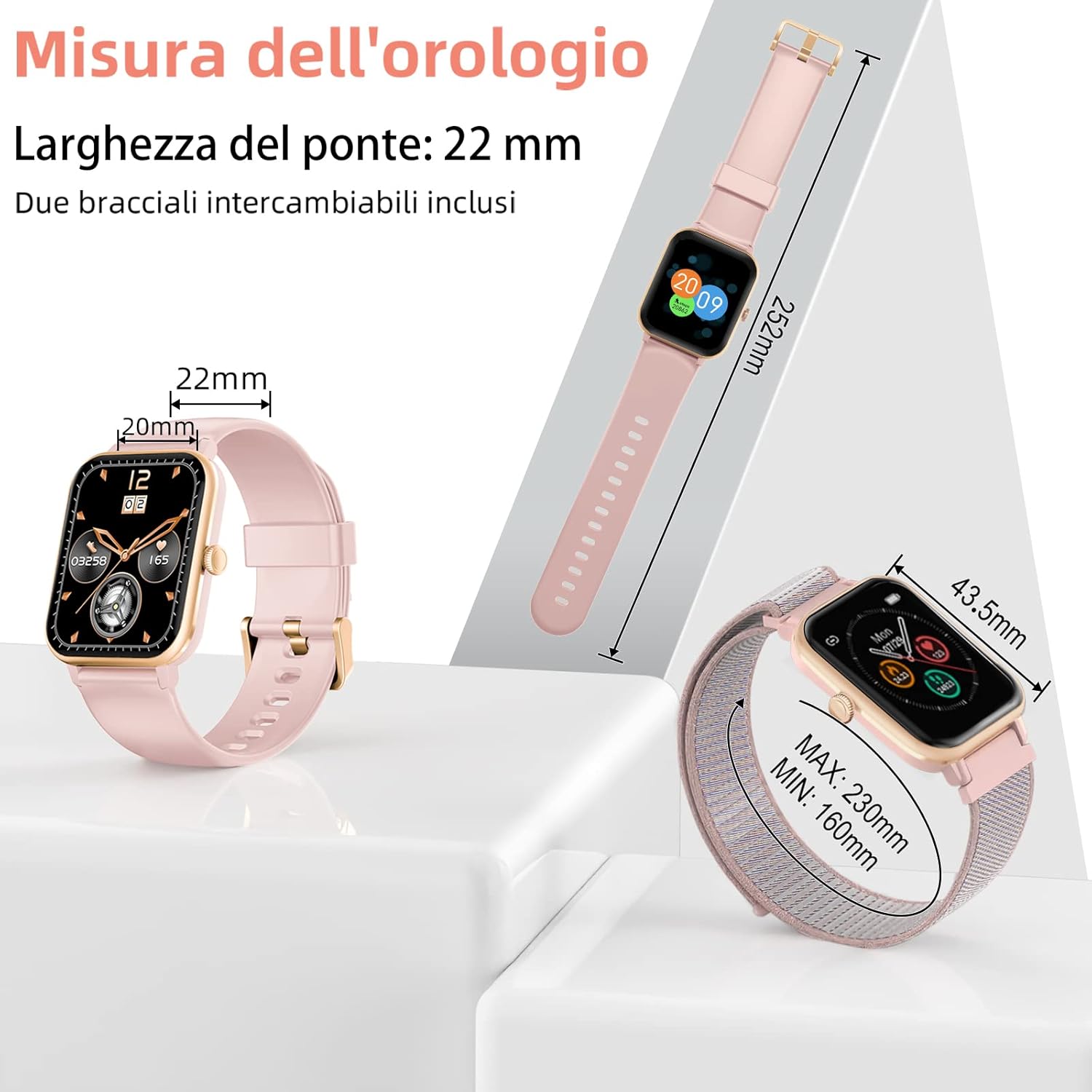 Blackview Smartwatch,Orologio Fitness Tracker Donna,1,69 Full Touch Smart Watch con Termometro/Saturimetro (SpO2)/Contapassi/Cardiofrequenzimetro/Notifiche Messaggi,Monitor del Sonno per Sport Blackview Smartwatch,Orologio Fitness Tracker Donna,1,69 Full Touch Smart Watch con Termometro/Saturimetro (SpO2)/Contapassi/Cardiofrequenzimetro/Notifiche Messaggi,Monitor del Sonno per Sport