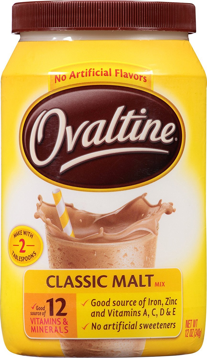 Ovaltine Classic Malt / 12 Ounce (Pack of 6) / 6 Chocolate Drink Mixes