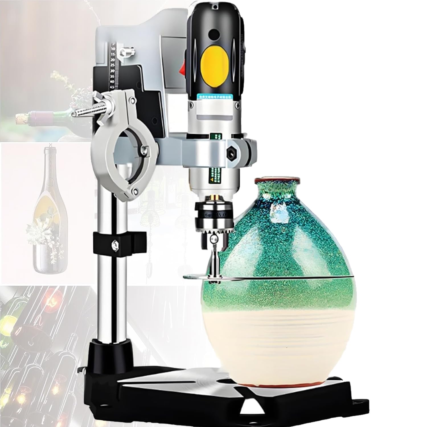 Cortador eléctrico de botellas de vidrio, velocidad ajustable para manualidades y decoración