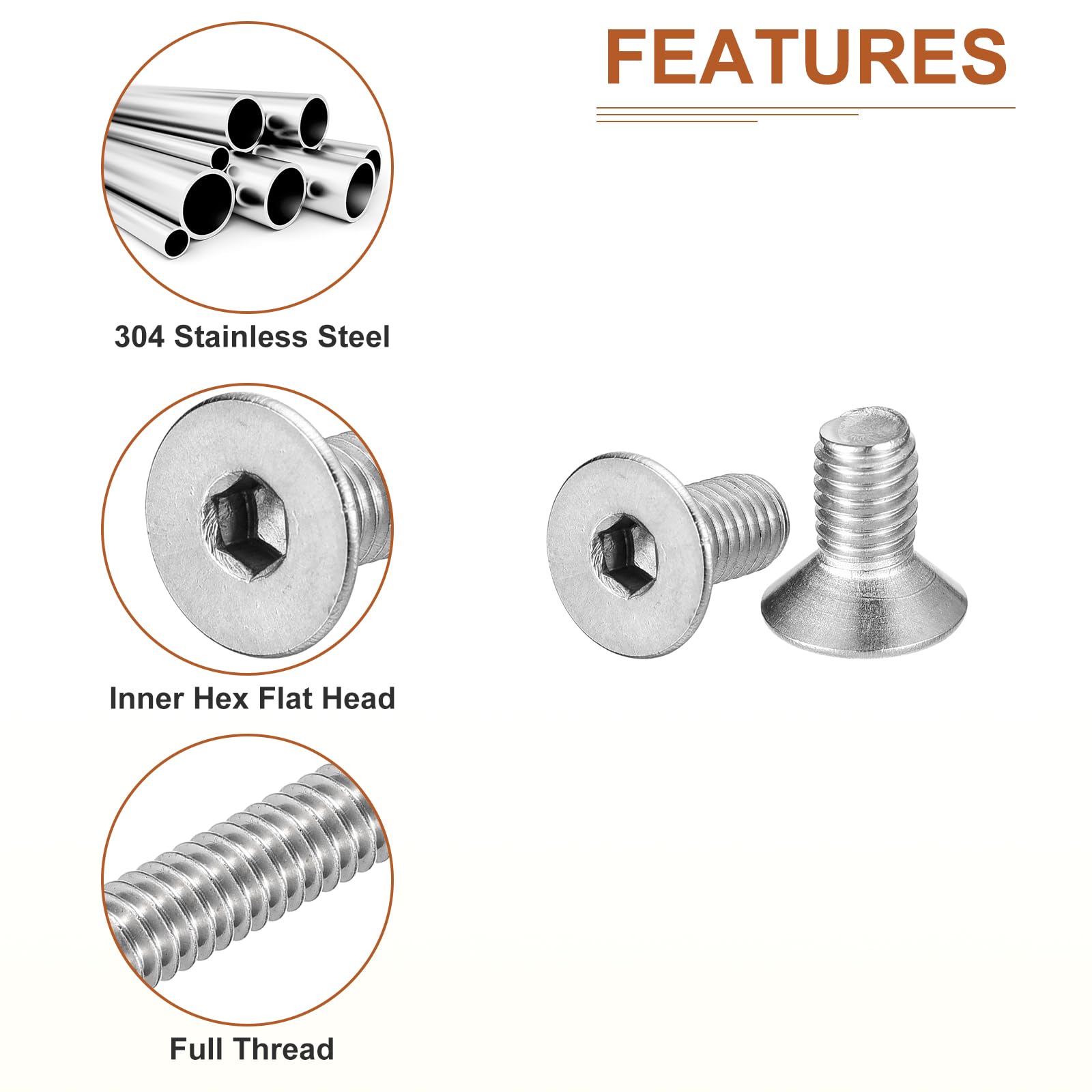 Viti A Testa Esagonale M5x16mm - Acciaio Inox 304, Confezione Da 25 Pezzi - Foto 11