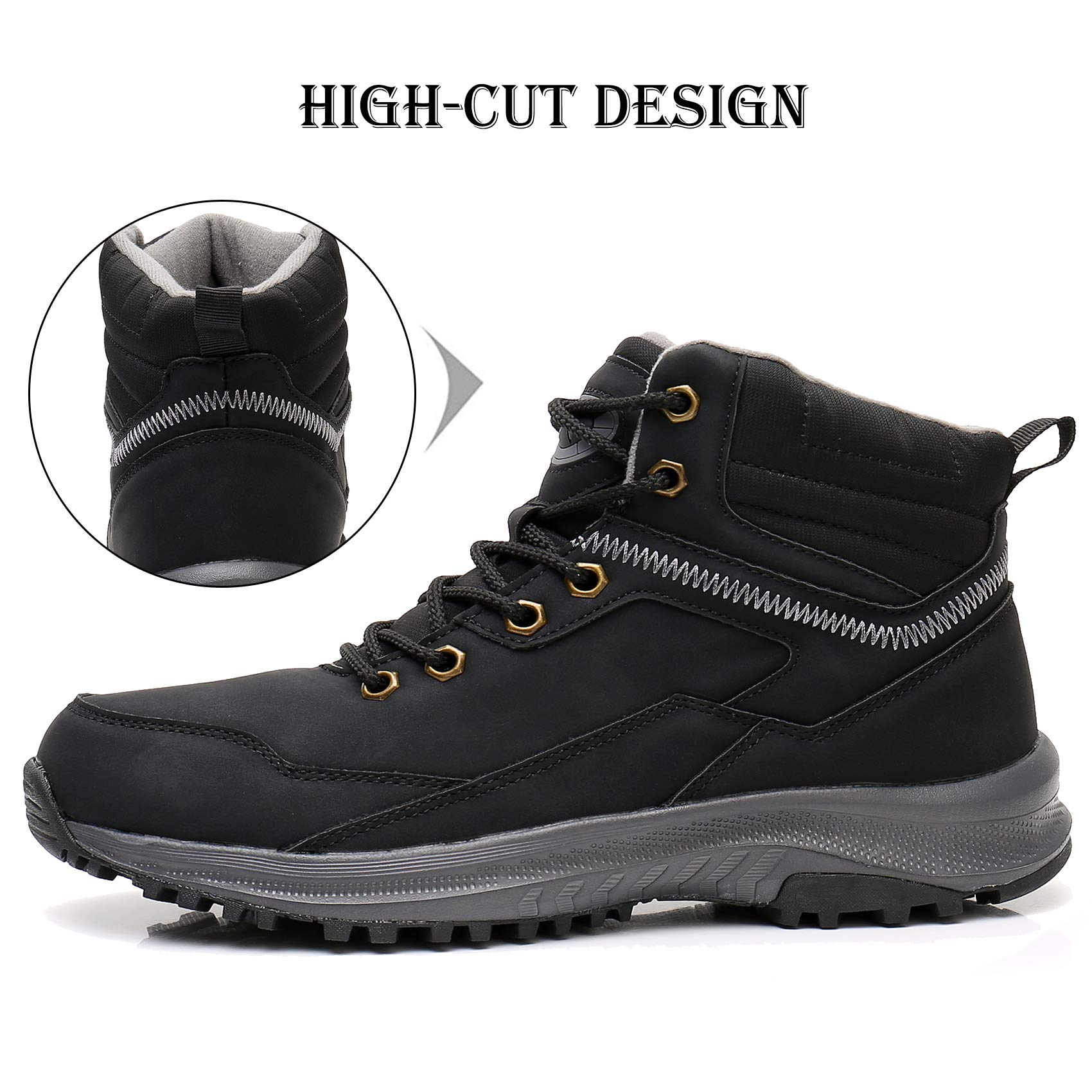 TORISKY Stivali Invernali Uomo Donna Scarpe Cotone Outdoor Impermeabili Trekking Caldo Piatto Caviglia Stivaletti Neve