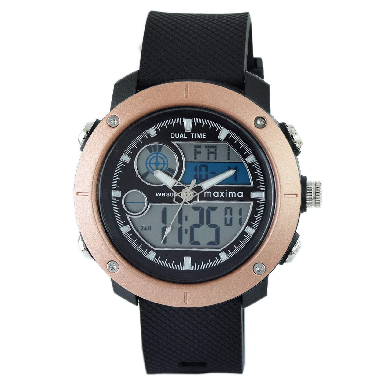 Maxima Analog-Digital Black Dial Mens Watch - 57992PPAN (B0852KRLR3) Amazon Price History, Amazon Price Tracker