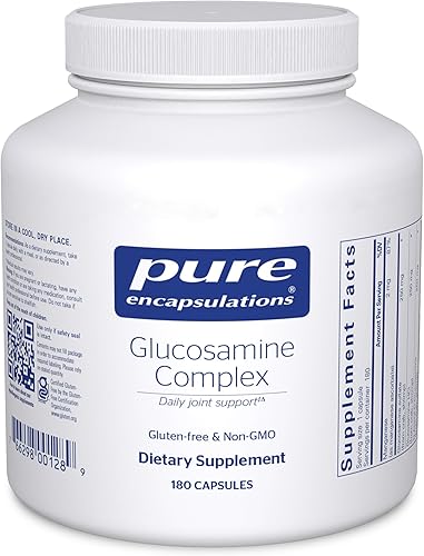Pure Encapsulations Complejo de glucosamina | Suplemento dietético para el cartílago con manganeso | 180 cápsulas