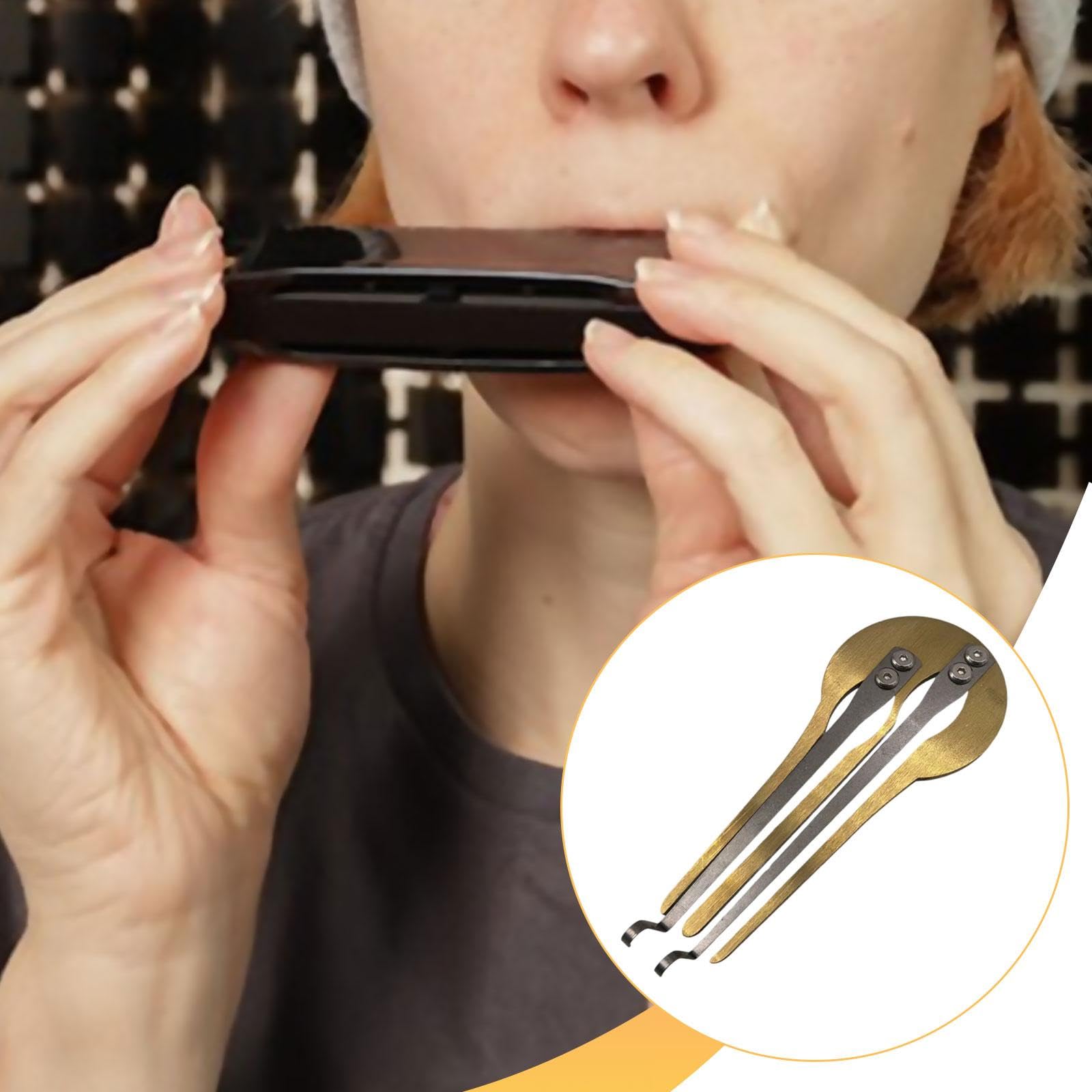 Guimbarde, Harmonica Buccal Ethnique Brillant, Instrument de Musique Folklorique Traditionnel, Compact et Professionnel En Métal, Russe, Style A