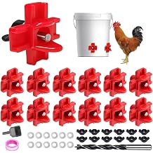40 Pcs Horizontal Chicken Waterer Nipples with Drill Bits, Leakproof Poultry Watering System for Chicken Coop, Durable ABS Plastic & Stainless Steel, Water Saving Design for Outdoor Use