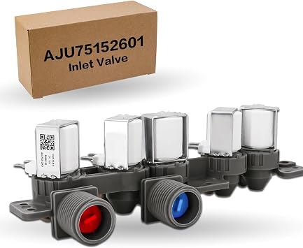 AJU75152601 AJU73213301 Washer Water Inlet Valve Fit for LG WT1501CW Models | Compatible with WT5070CW WT4870CW WT7200CW, WT7050CV WT1701CV, WT1101CW WT5680HWA WT5101HV Washing Machines Assembly / Parts