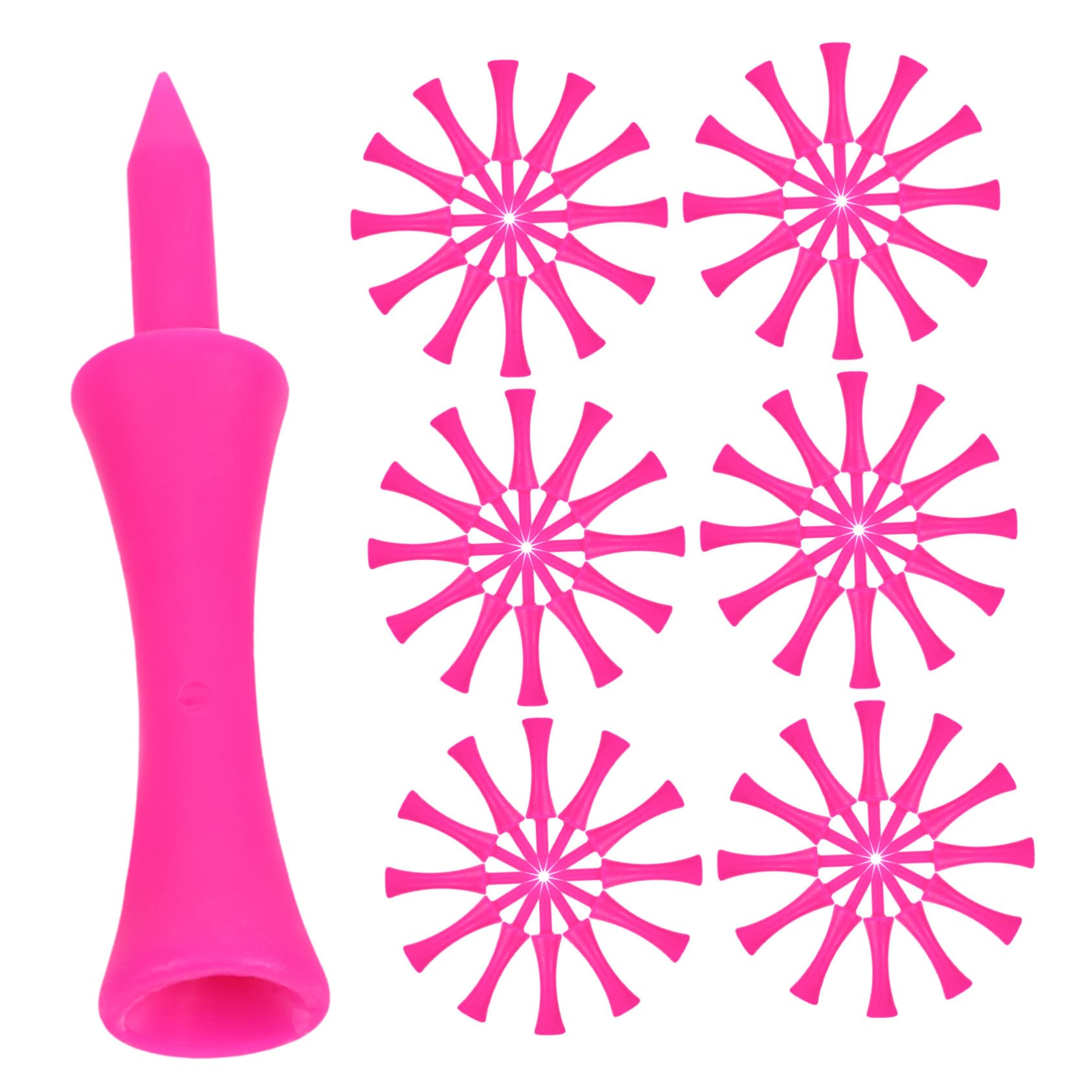 POPETPOP 100pcs Golf Tees Plastic Tees for Driving Range Unbreakable Golf Accessories for All Skill Levels and Improved Performance