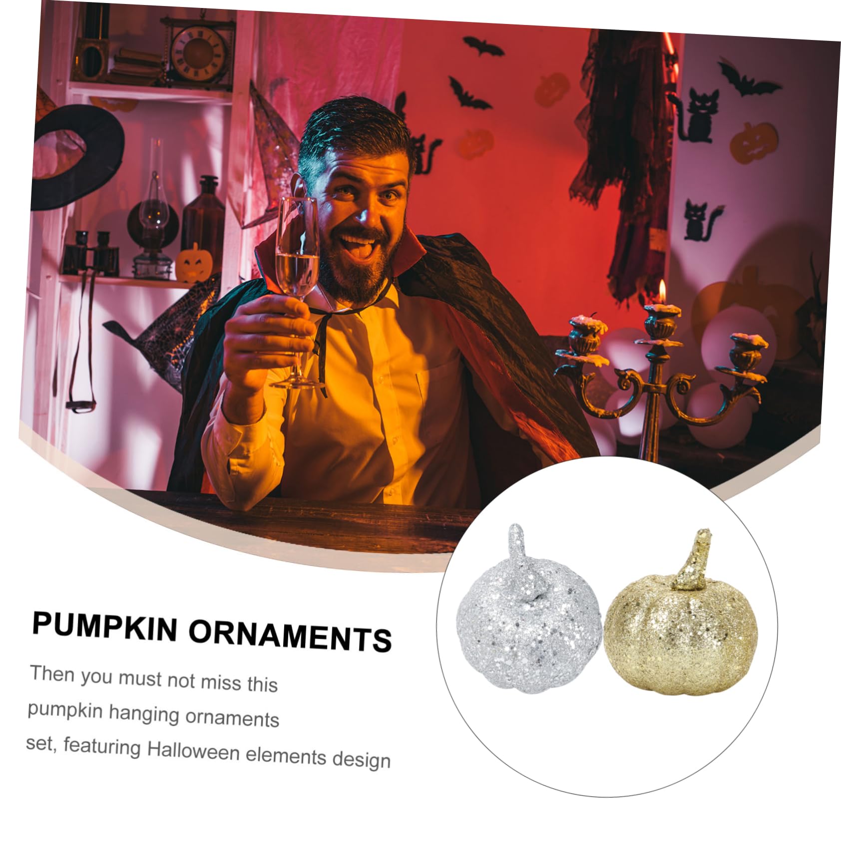 Cabilock 60stücke Kürbis Dekoration Kunststoff Für Halloween Bastelbedarf Für Und Garten Deko Halloween Mit Bunten Kürbisanhängern