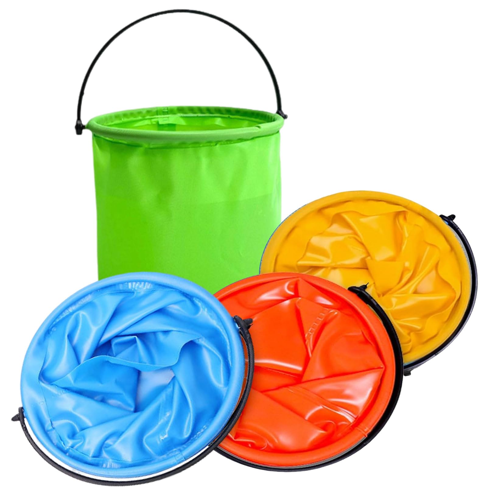 SJUNJIE 4 Pièces Seau Pliable Multifonctionnel Et Portable Seau