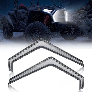KEMIMOTO Turn Signal Fang Lights, IP67 LED Fang Accent Street Legal Light Front Signature Assembly Compatible with 2019 2020 2021 2022 2023 Polaris RZR XP 1000 Turbo # 2884871 (2 pcs)