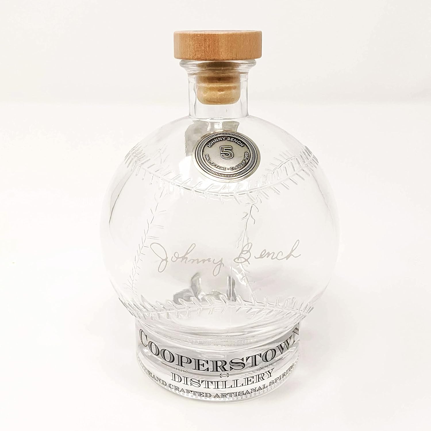 Cooperstown Distillery Johnny Bench National Baseball Hall of Fame Licensed Engraved Signature Series Decanter | 750mL