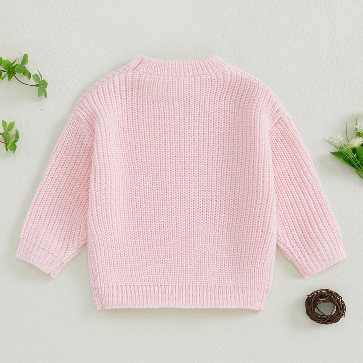 Baby Girl Knit Sweater Toddler Crewneck Cute Sweatshirt Long Sleeve Top Infant Fall Winter Clothes - Image 2