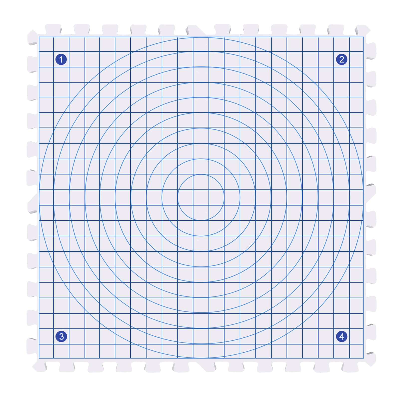 Coopay Blocking Mats for Knitting Extra Thick Blocking Mats 4 Pack and 100 Pcs T Pins, Foam Blocking Mats Knitting