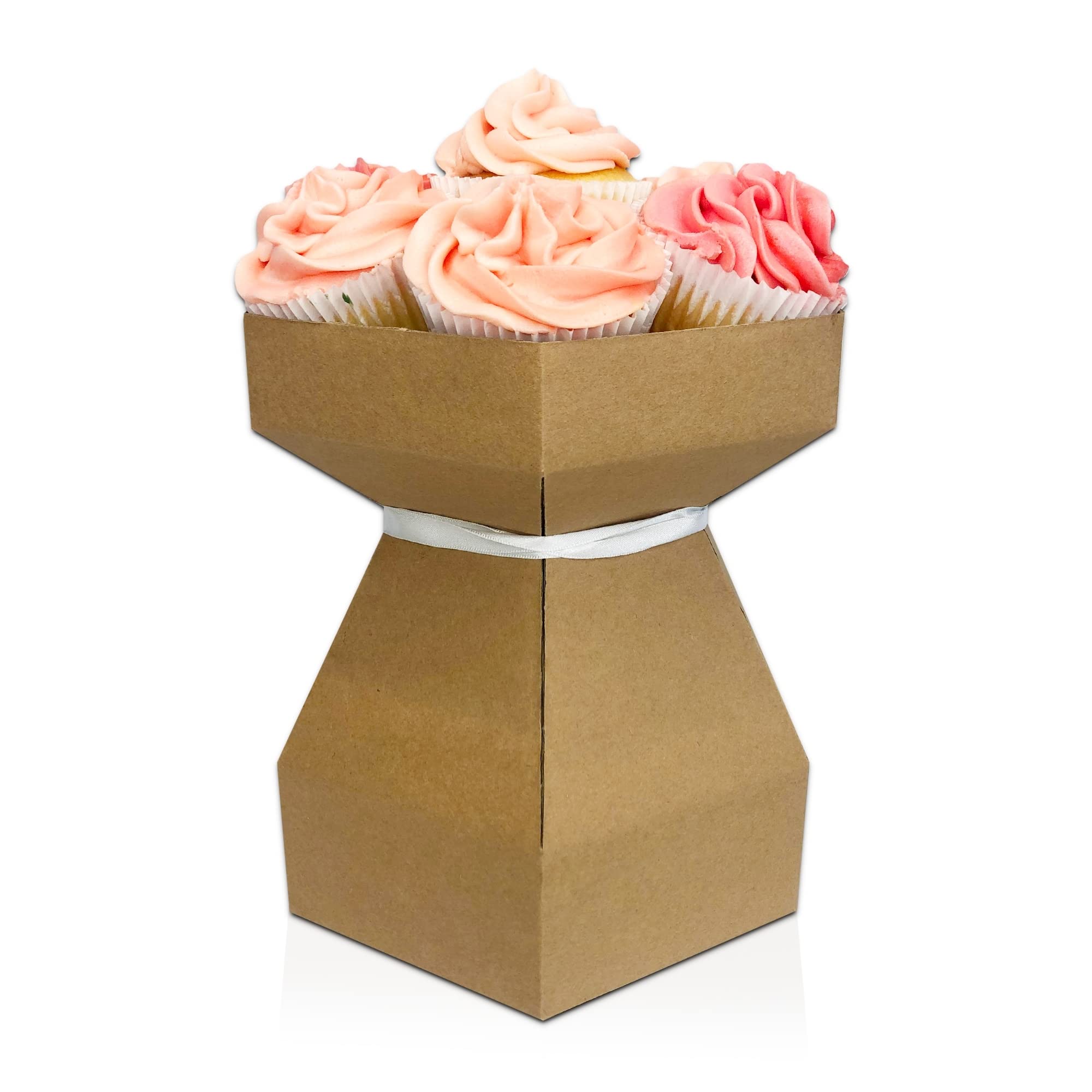 The Cake Decorating Co. Cupcake Bouquet Box Kit Kraft