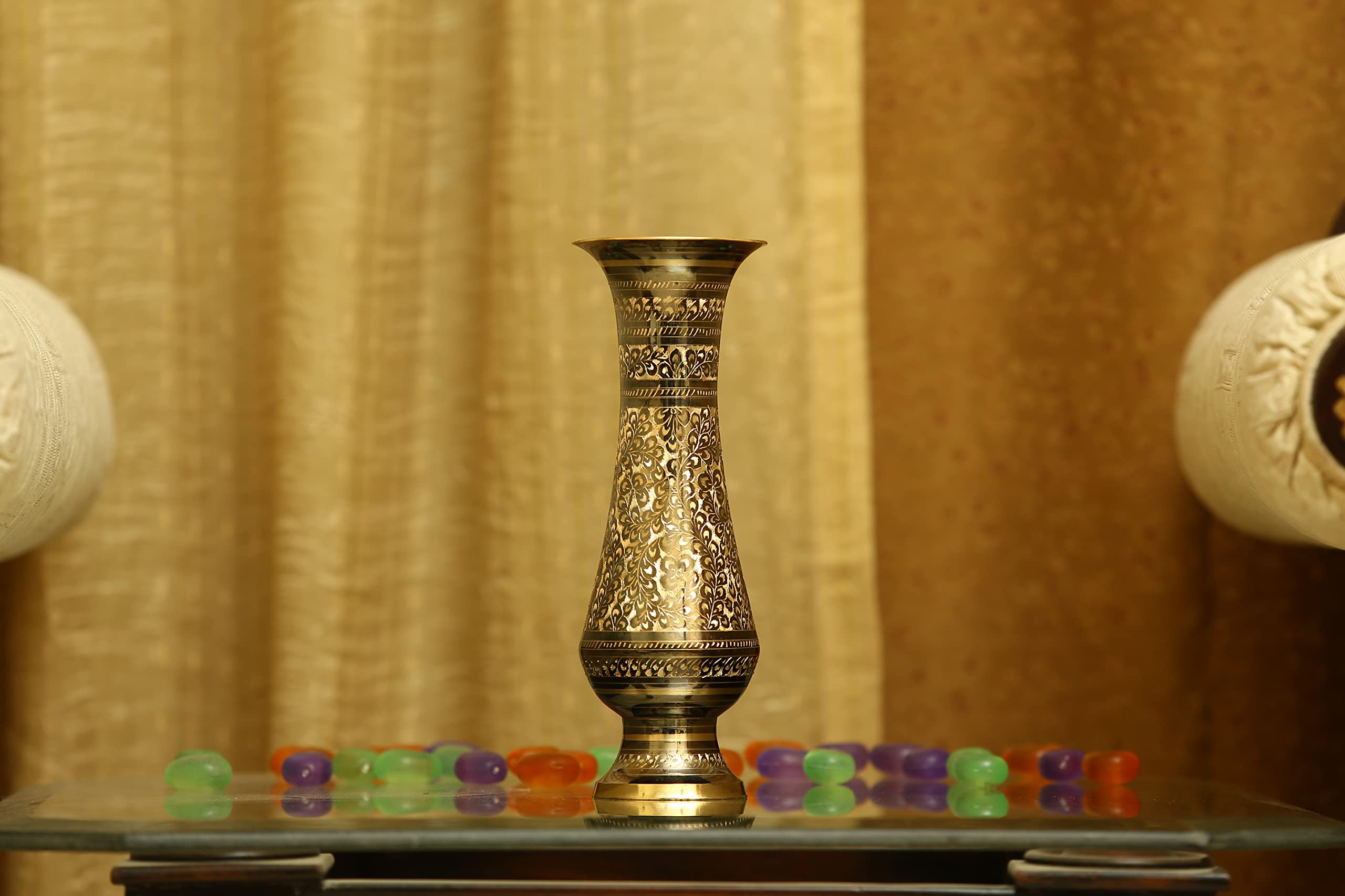 ARRC Vase for Home Décor, Gold, 10" Gold - Image 4