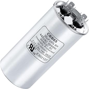 35 uF 35 MFD 5% 370-440 VAC CBB65 380 uF Options Available Volt Multi-Purpose Motor Run Round Capacitor - Compatible with AC Motor Run Fan Start Heat Pump Condenser Straight - UL Certified