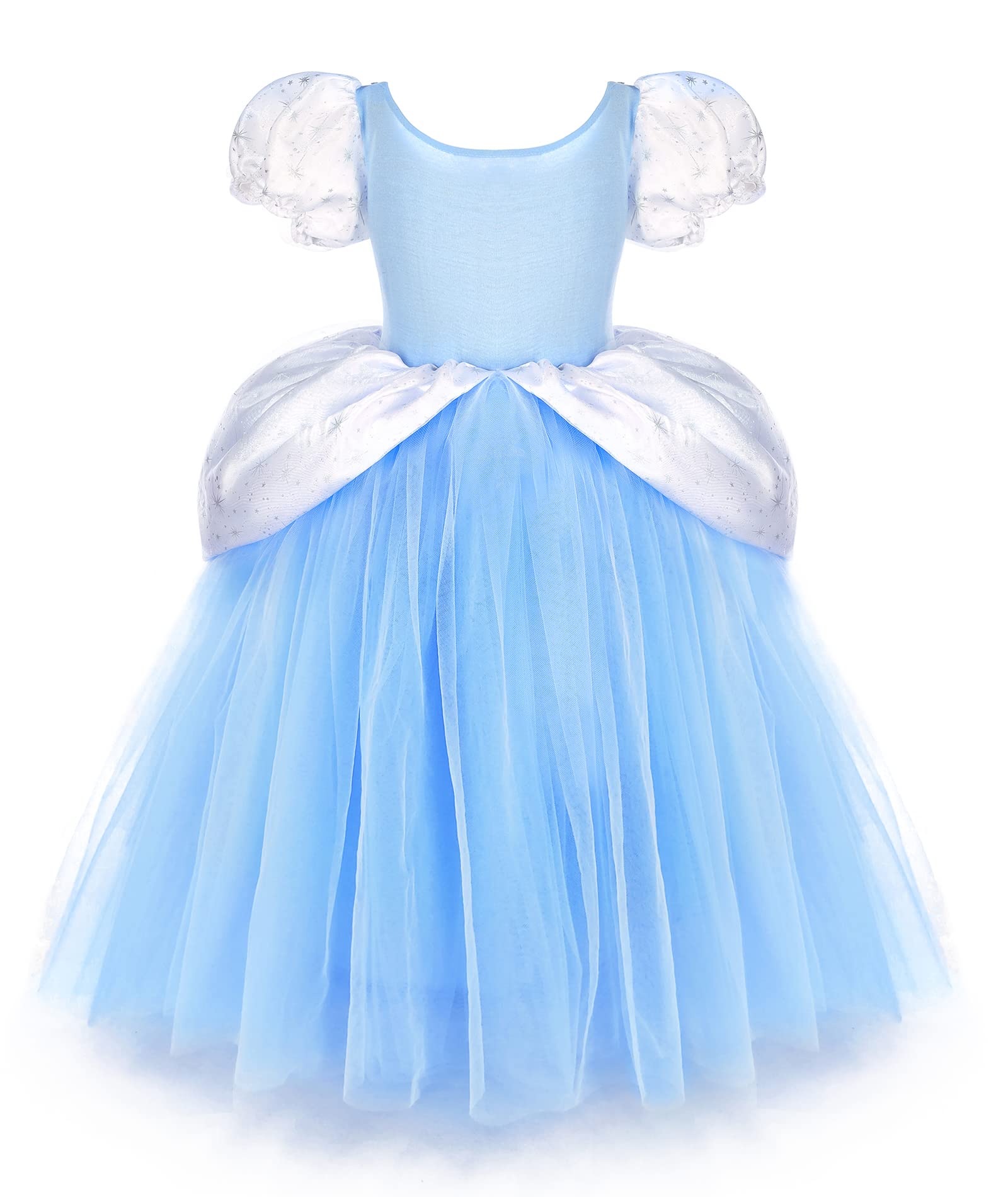 Condition photo showing New/Like New for TYHTYM Deluxe Princess Costumes Little Girls Dress Kids Fancy Gown Cosplay Halloween Party 2-11T