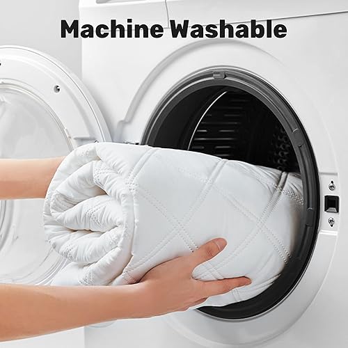 Miniatura 7 de Almohadas de plumas de ganso y plumón, almohada ovalada de plumas reforzadas para dormir, funda de almohada 100% algodón, tamaño estándar, 20 x 26