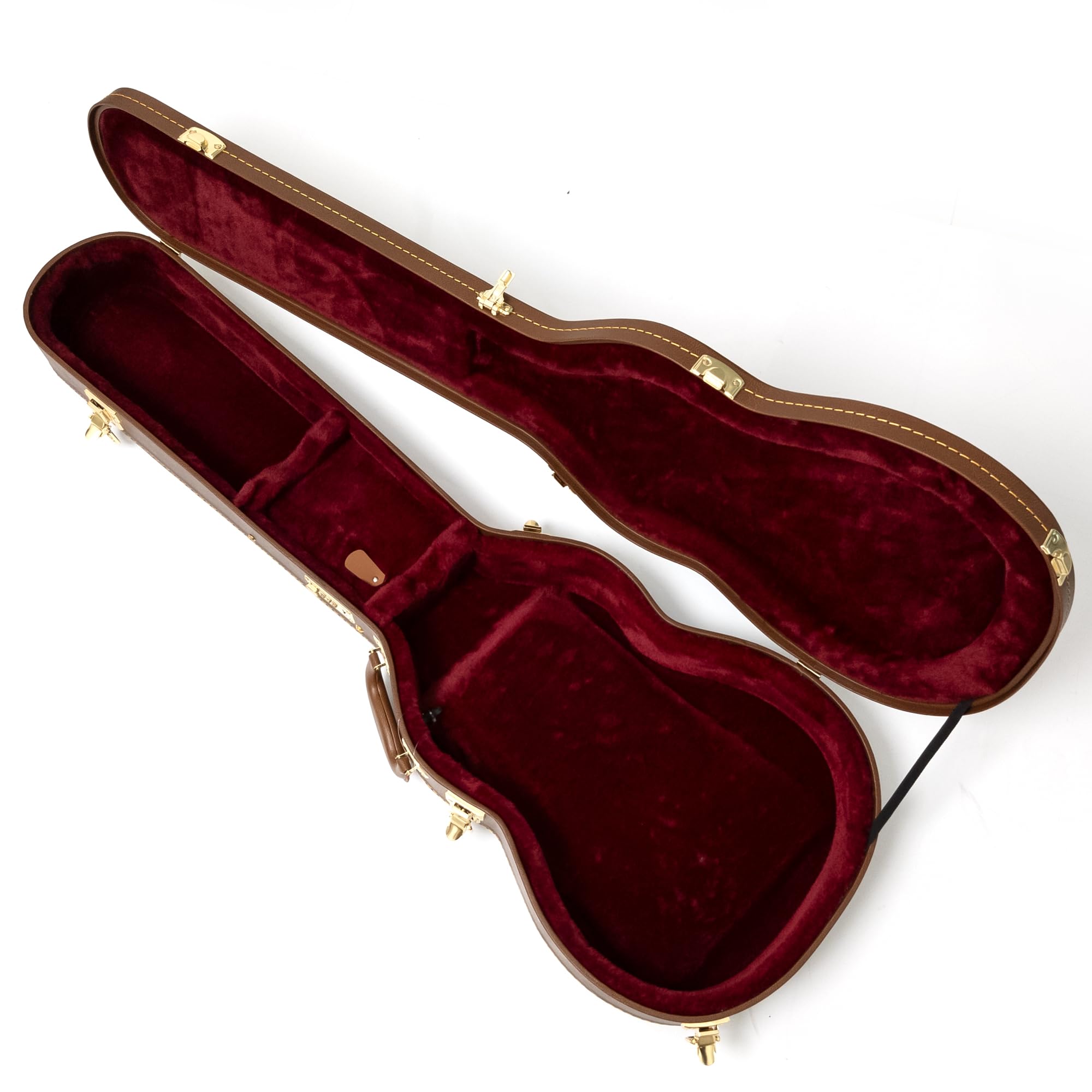 Gibson Les Paul, custodia per chitarra elettrica di alta qualità, custodia rigida con interno in peluche, impermeabile, scomparto portaoggetti, A-marrone