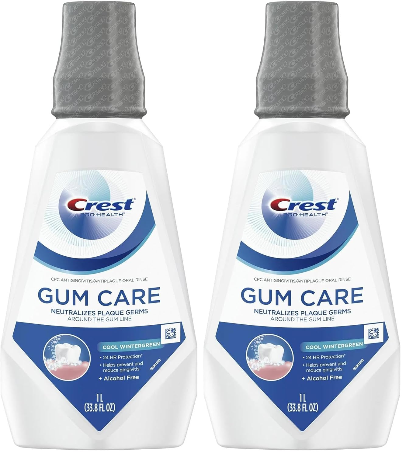 Crest Gum Care Mouthwash (Cool Wintergreen, 1 L/33.8 Fl Oz)