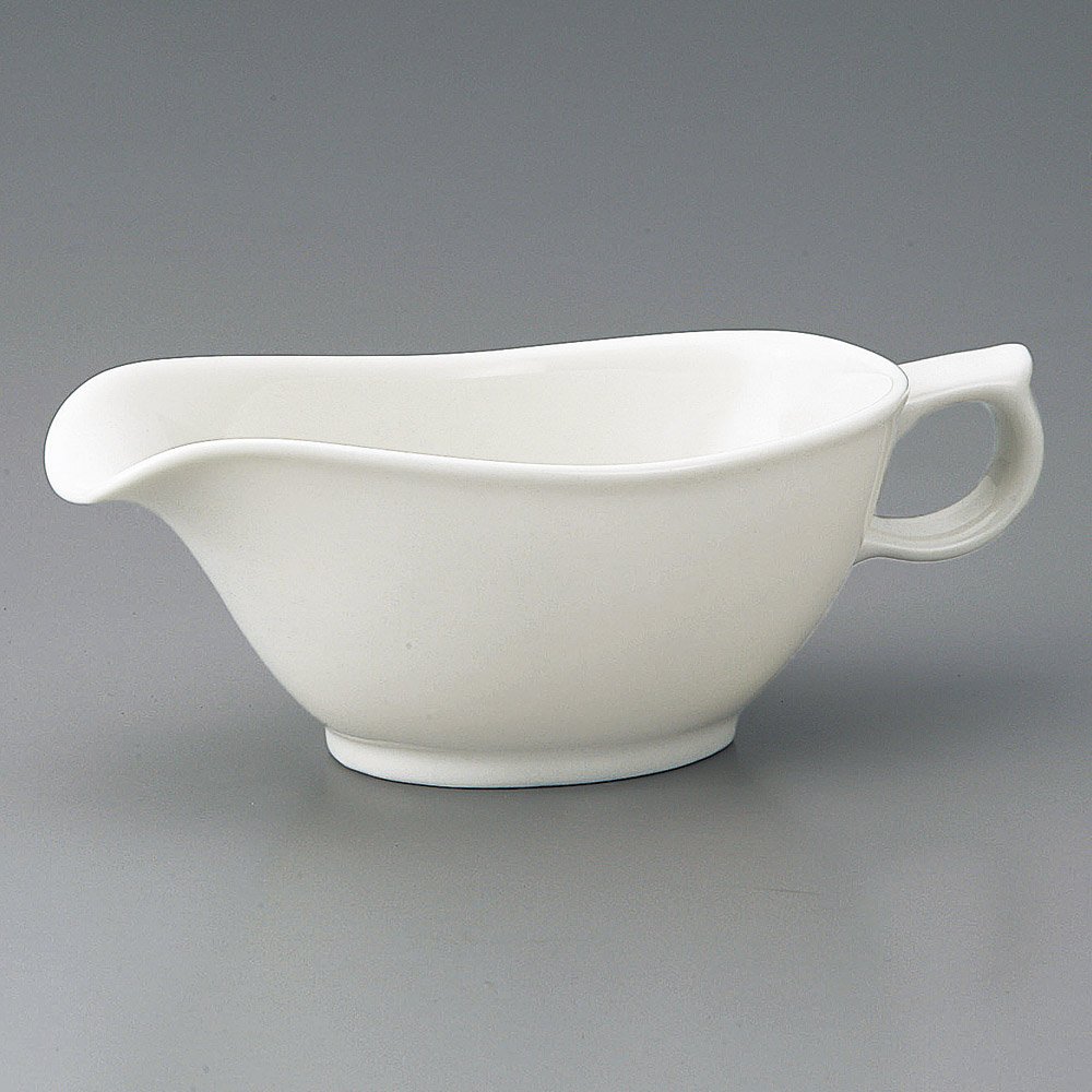 せともの本舗 NB Grevy (Large) 7.7 x 3.7 x 2.6 inches (19.5 x 9.4 x 6.5 cm), 11.4 fl oz (340 cc, 9.0 g), Western Pottery Table, Elegant, Restaurant, Stylish, Tableware, Commercial Use