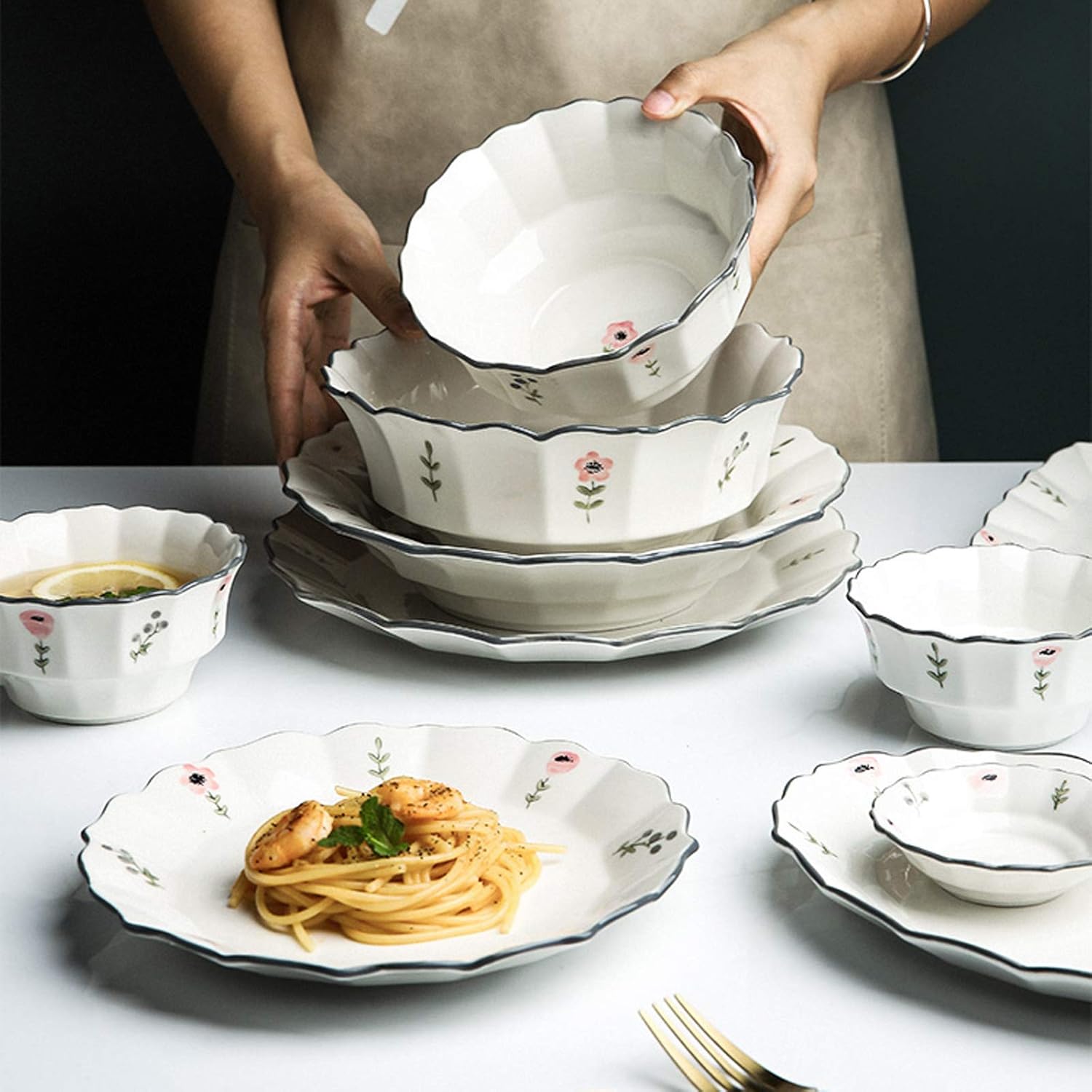 英国製ROYLDOULTON【ARCADIA】Oval serving bowl