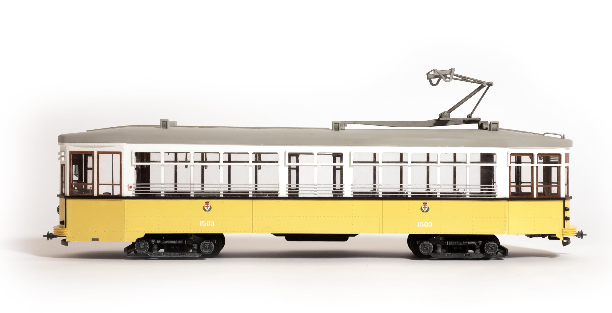 Occre Tram Milano 1503,kit da montare in legno e metallo, Scala 1:24, 591x212x116 mm