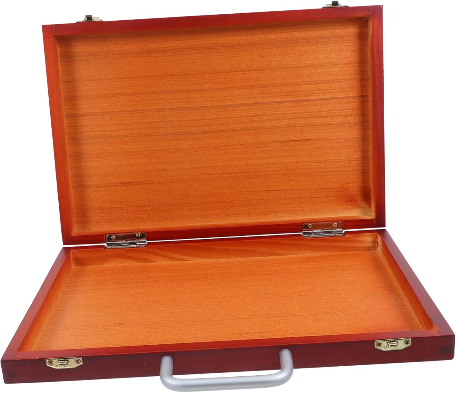 VICASKY Lightweight Wooden Art Supply Organizer Portable Multi Functional Painting Tool Box for Students and Artists Elegant European Design Sturdy Storage Case for Sketching and Drawing
