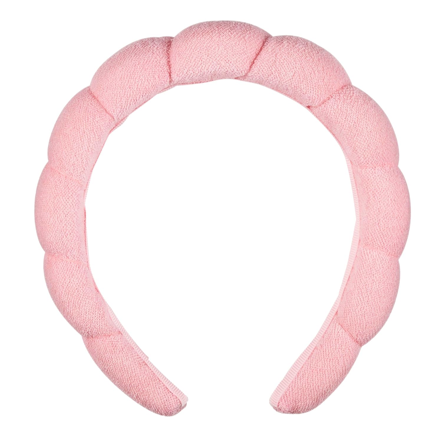 Conair Spa Makeup and Face Washing Headband, Pink Bubble...