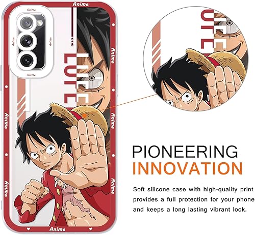 Miniatura 3 de 2 fundas transparentes de anime japonés para Samsung Galaxy A13 5G, transparentes de 6.5 pulgadas, estampado de cómics de manga genial, fundas de