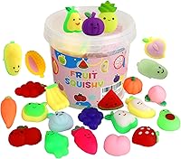 Vista 10 de Juguetes Squishy Mochi, 24 piezas de dinosaurios esponjosos para niños, regalos para fiestas, premios para clases, juguetes esponjosos para aliviar