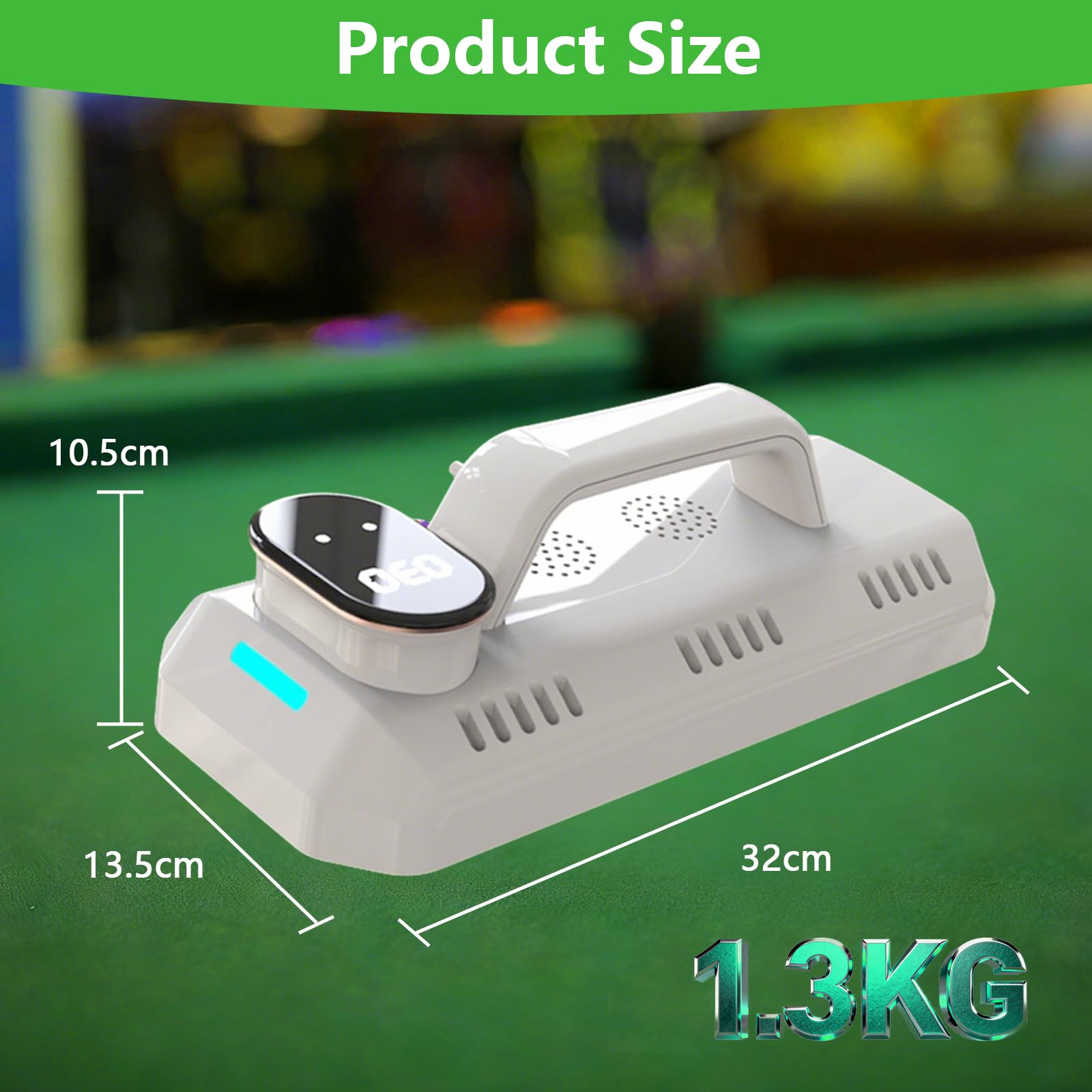 Billard Tischtuch Eisen für Snooker, Billardtische Tischdeckenbügeleisen mit 4m langes Netzkabel, 0-150℃ Temperaturregelung per Touchscreen, Billardtischbezüge Für Billardhallen, Spielzimmer und Clubs