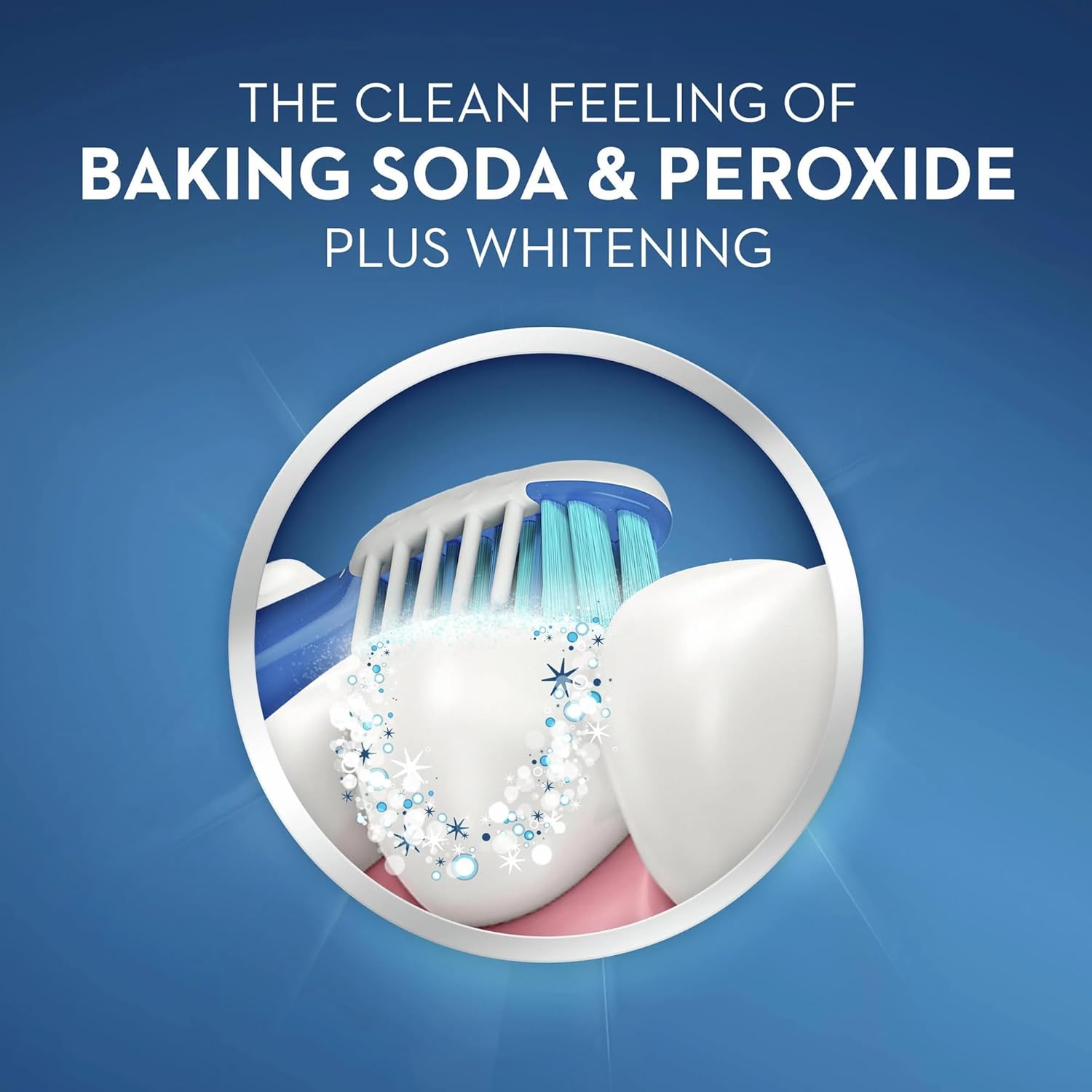 Crest Baking Soda And Peroxide Whitening With Tartar Protection Fresh Mint Flavor Toothpaste 8.2 Oz (Pack of 6)