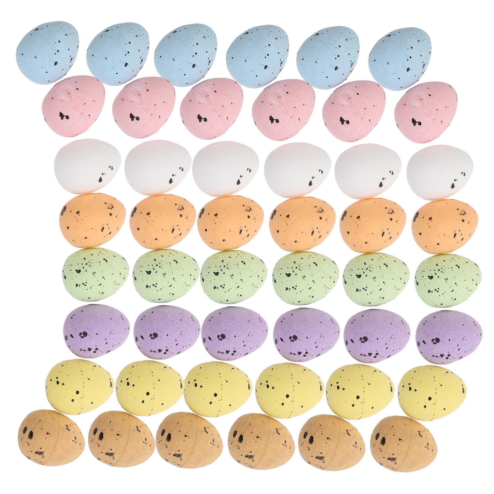 TOYANDONA 100pezzi Uova di Pasqua in Schiuma di Simulazione Decorazioni Fai da Te per Feste di Piccole Uova Colorate per Riempimento di Bomboniere