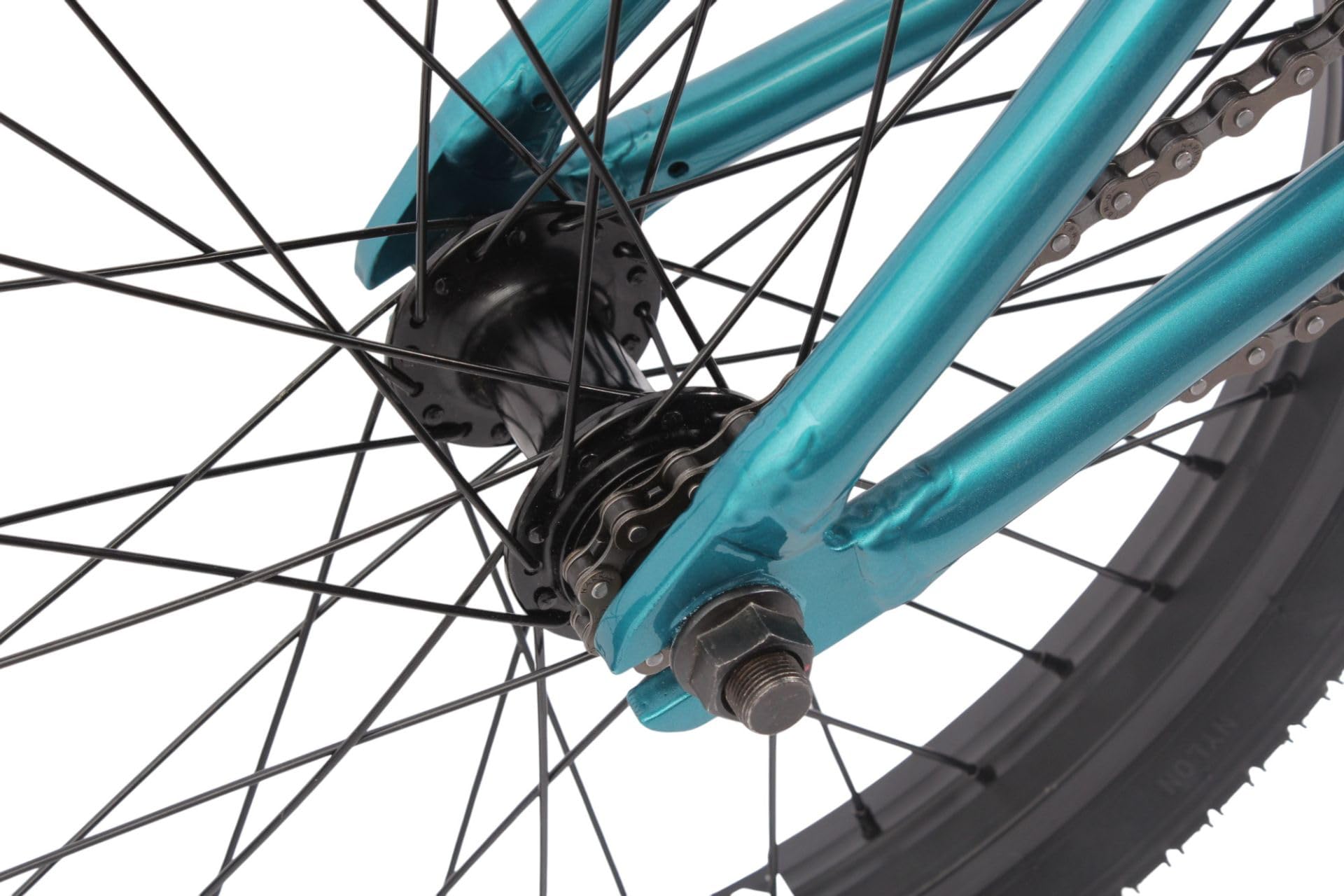 KHE Ravisher LL 18 pollici BMX Bici 2025 - Telaio in alluminio - Affix Rotor - Solo 8,6 kg - Strada parco pista - per bambini ca. 125-145 cm - Turchese