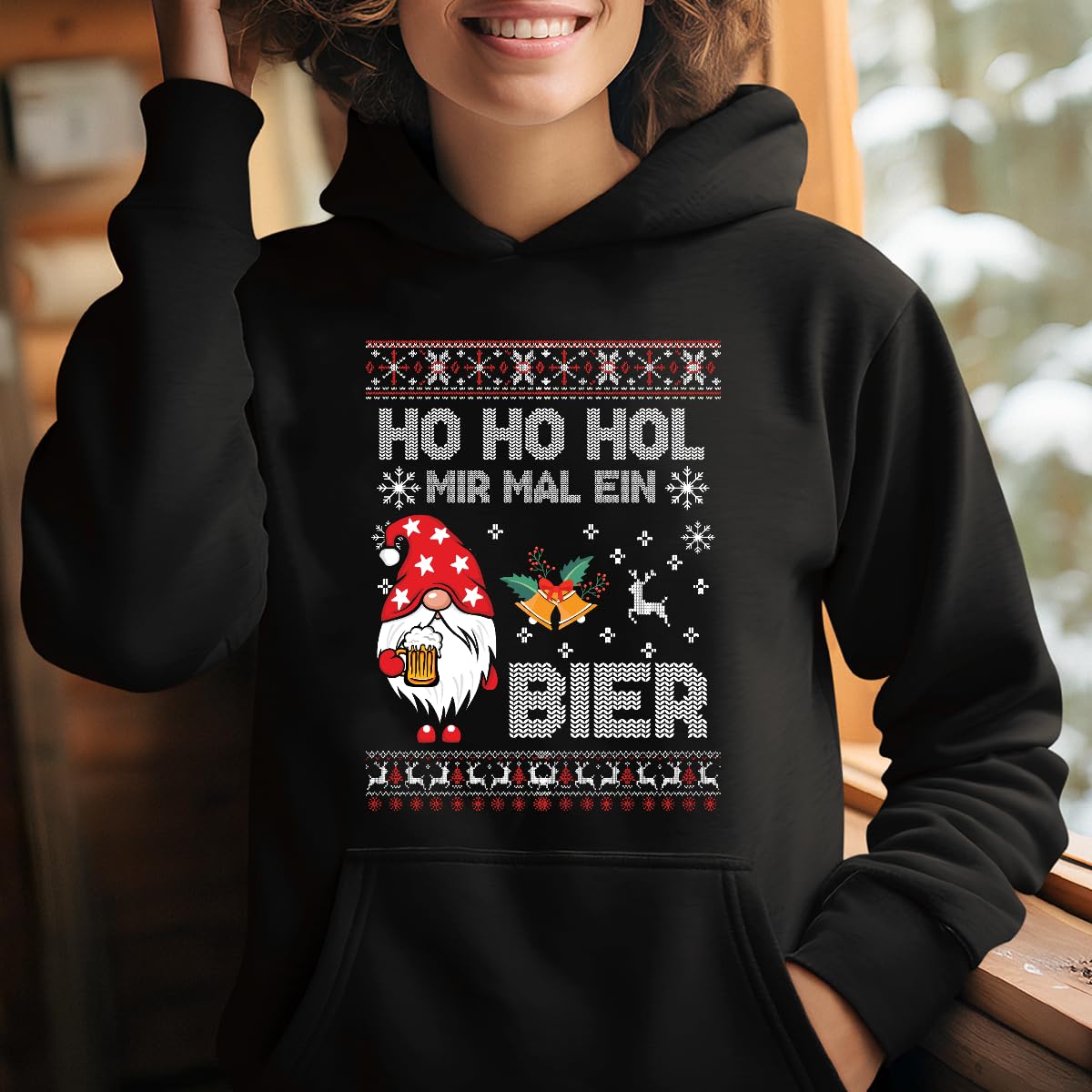 Ho Ho HOL Mir mal ein Birra Gomo – Maglione natalizio