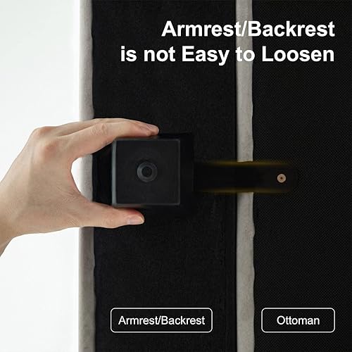 Miniatura 8 de Belffin Sofá modular de gran tamaño de terciopelo en forma de U con otomanas de almacenamiento, sofá modular con diván reversible, sofá seccional