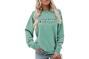 Aproudtee Life Is Better With My Girls Sweatshirt: A Comforting Embrace for Mom's Everywhere
