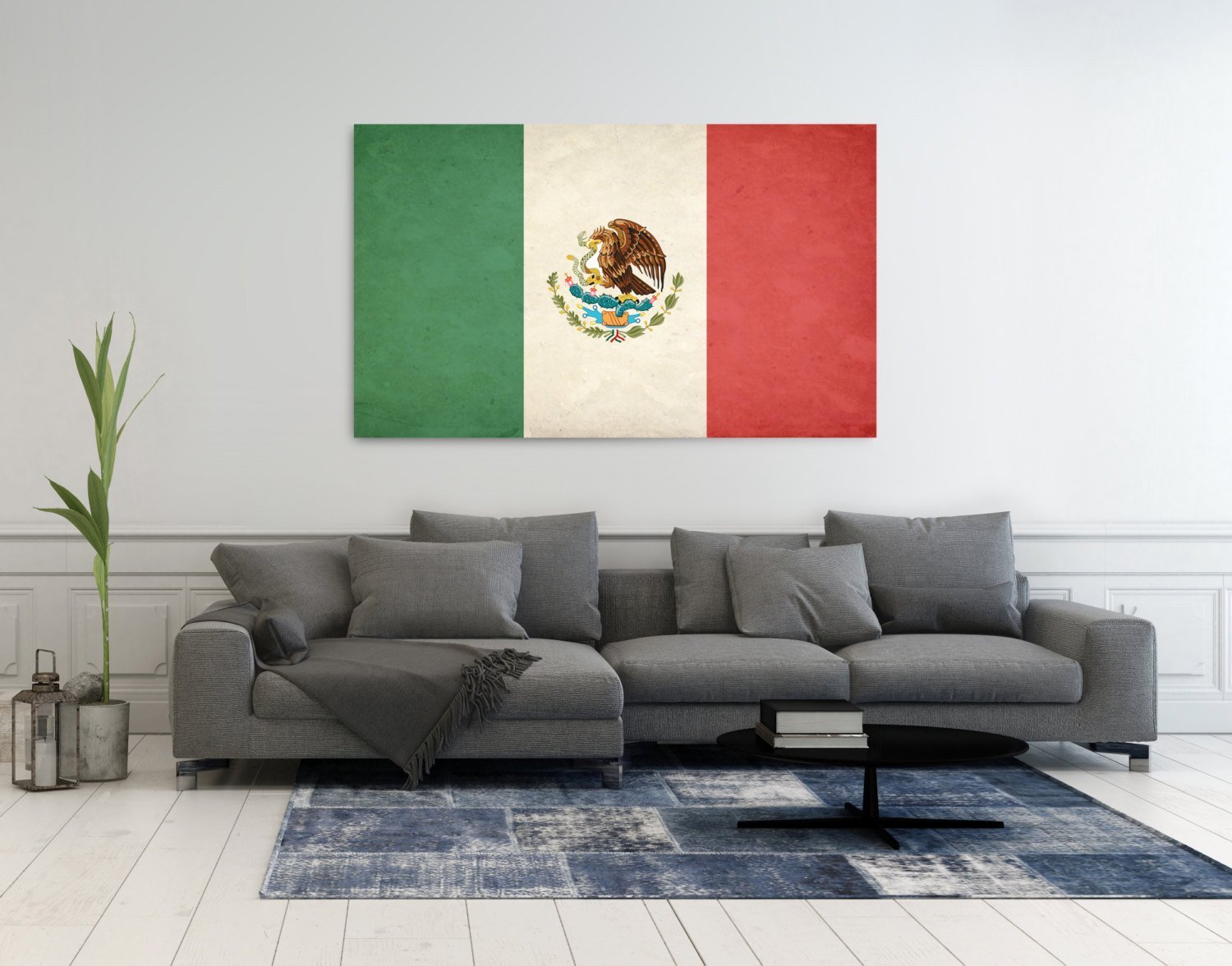 Mexican Flag Canvas Art Great Gift Idea Looks Great In